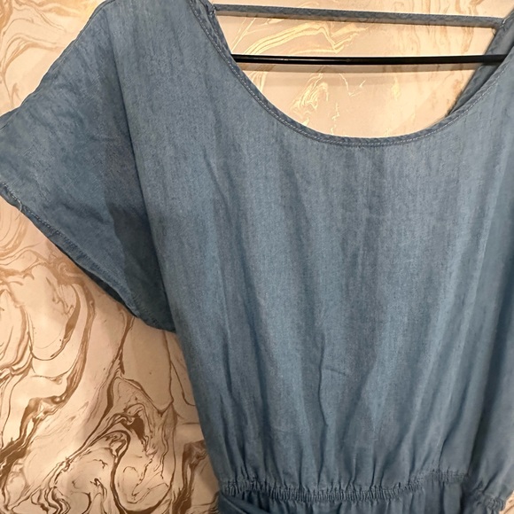 SOLD**Denim Midi Dress - Picture 2 of 3